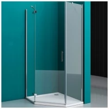 KRAFT-P-1-80-C-Cr-L BelBagno Душевой уголок BELBAGNO KRAFT-P-1-80-C-Cr-L, стекло прозрачное