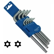 BOVIDIX Набор ключей TORX TAMPER, 85-160 мм, хром, средние, 9 штук 5980409