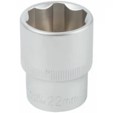 Головка 6-гранная CrV 1/2" 22 мм FIT 62052